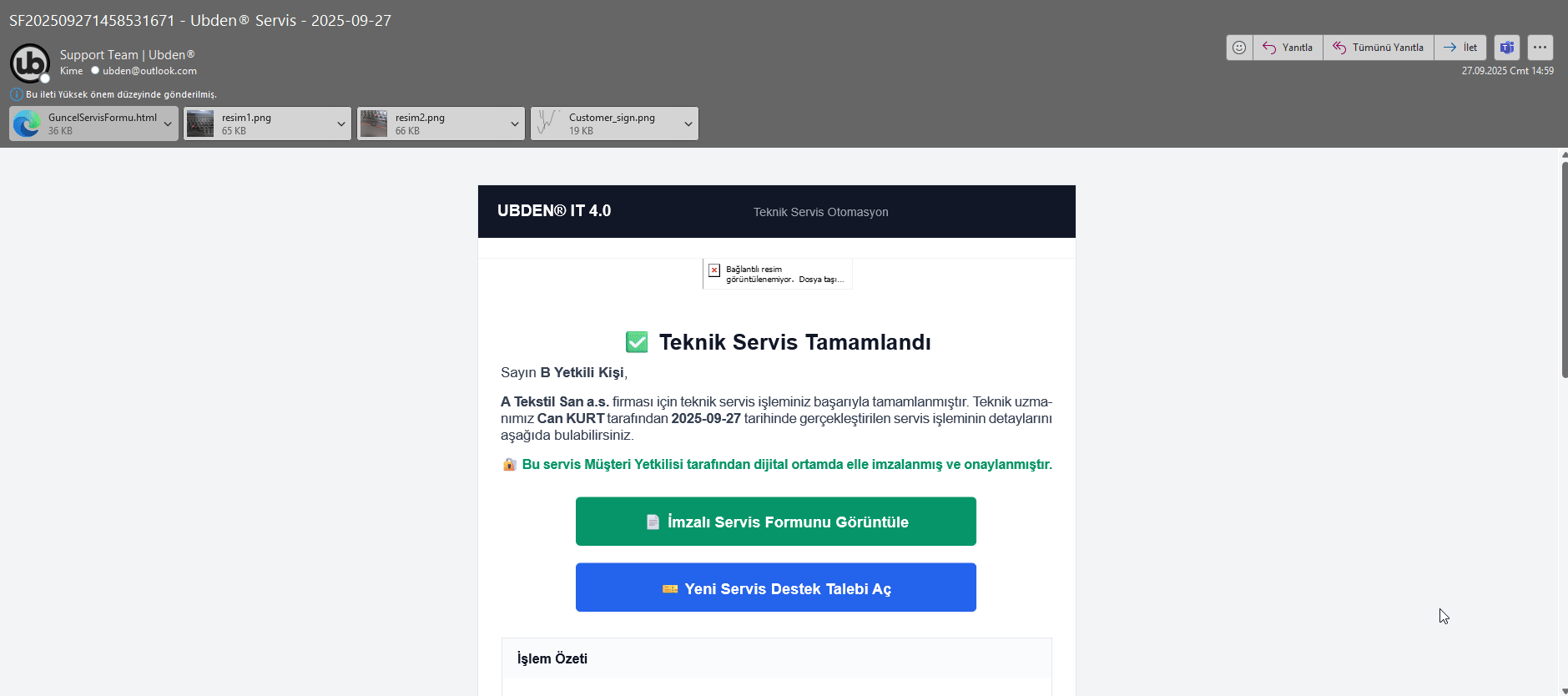 E-posta Bildirimi Demo
